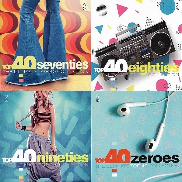 The Ultimate Top 40 Collection - 70's, 80's, 90's, 00's. 8CD (2019) Постер к The Ultimate Top 40 Collection - 70's, 80's, 90's, 00's. 8CD (2019)