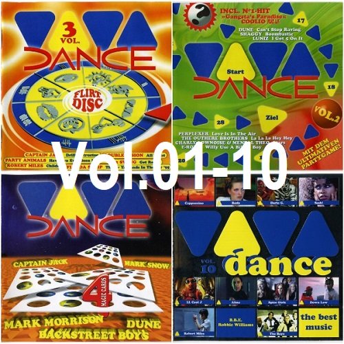 Viva Dance 90's. Vоl.01-10 (1995-1998) MP3 Постер к Viva Dance 90's. Vоl.01-10 (1995-1998) MP3