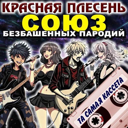 Постер к Красная Плесень - Союз безбашенных пародий [Та самая кассета, Remastered Version] (2025)