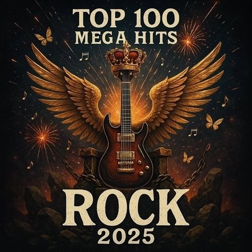 Постер к Top 100 - 2025 Mega Hits Rock (2025)